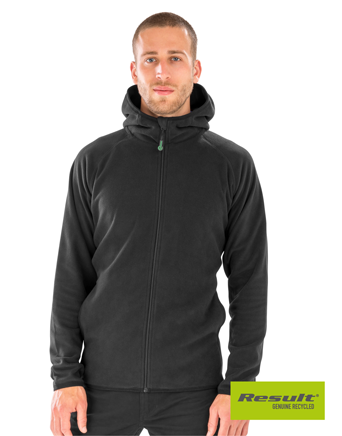 R906X Recycled Unisex Hooded Microfleece Jacket