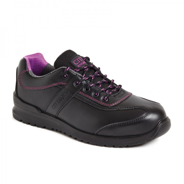 CITY KNIGHTS SS620CM Ladies Black Safety Trainer