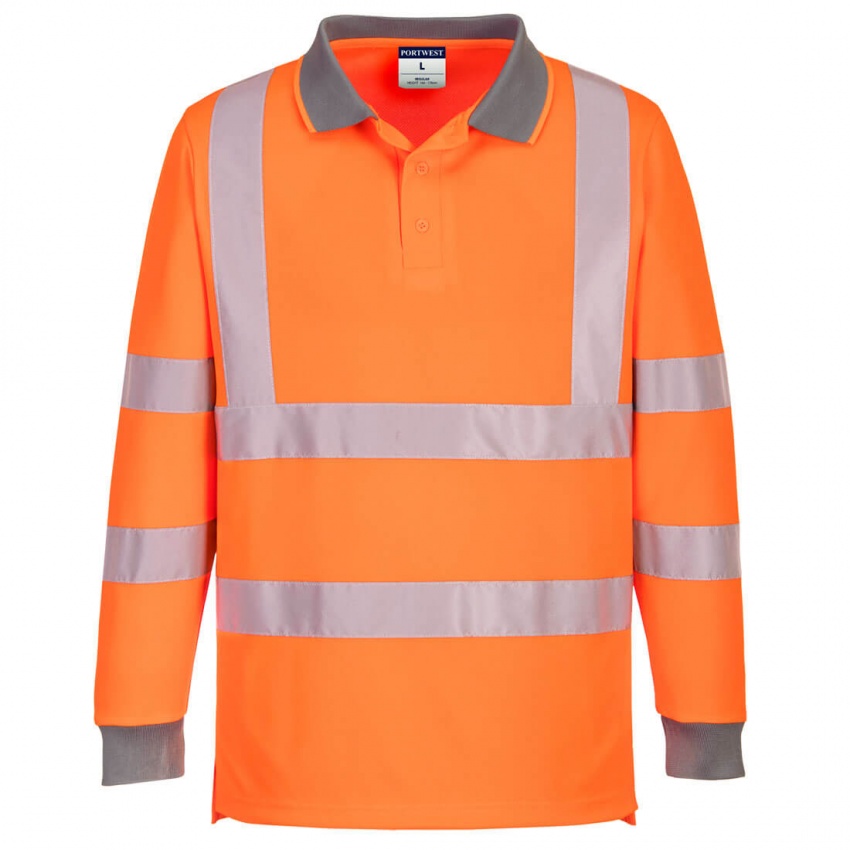 EC11 - Eco Hi-Vis Polo Shirt L/S (6 Pack)