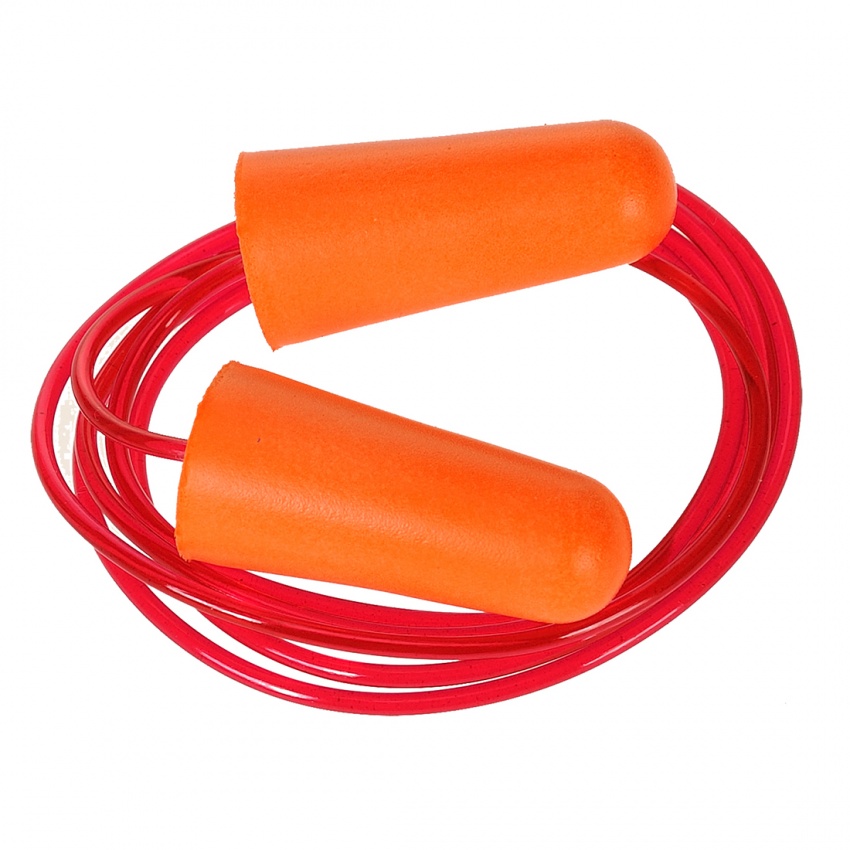 EP08 - Corded PU Foam Ear Plug Bx Of X 200