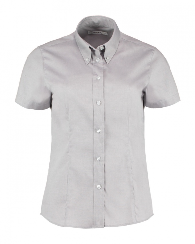 Kustom Kit Ladies S/Sleeve Oxford Shirt