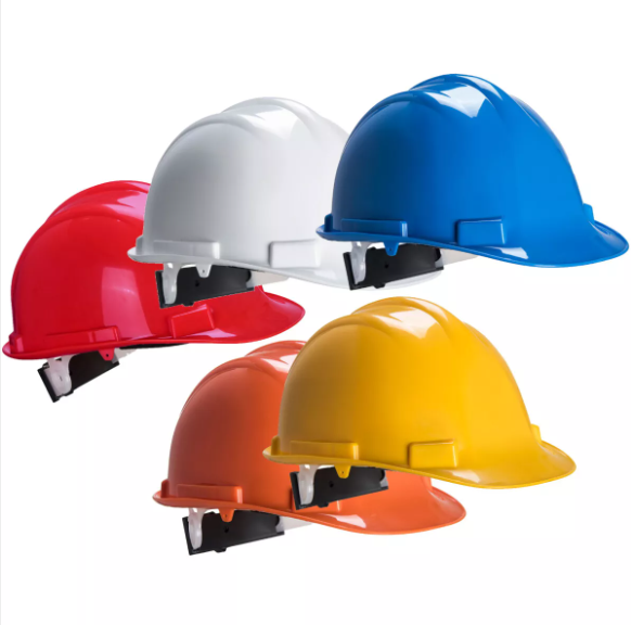 PS57 - Expertbase Wheel Safety Helmet Hard Hat With Ratchet Fit Strap