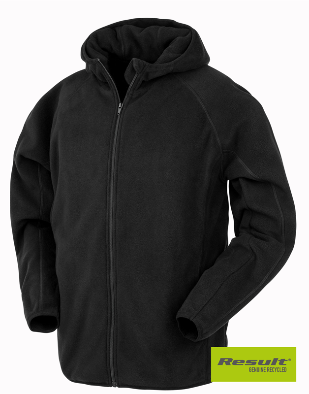 R906X Recycled Unisex Hooded Microfleece Jacket