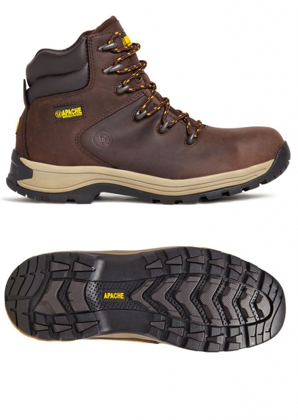 Apache AP315 Work Safety Boot - Brown