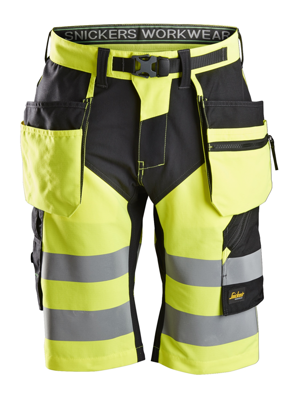 Snickers 6933 High-Vis Shorts+ Holster Pockets Class 1