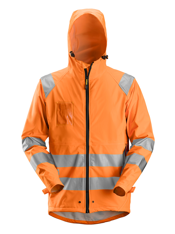 Snickers 8233 Hi Vis PU Rain Jacket Class 3