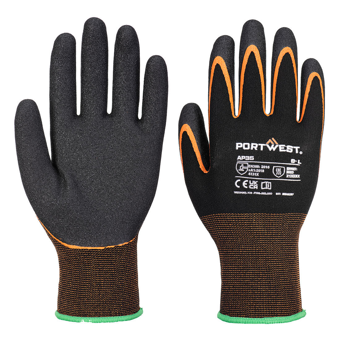 AP35 - Grip 15 Nitrile Double Palm Glove