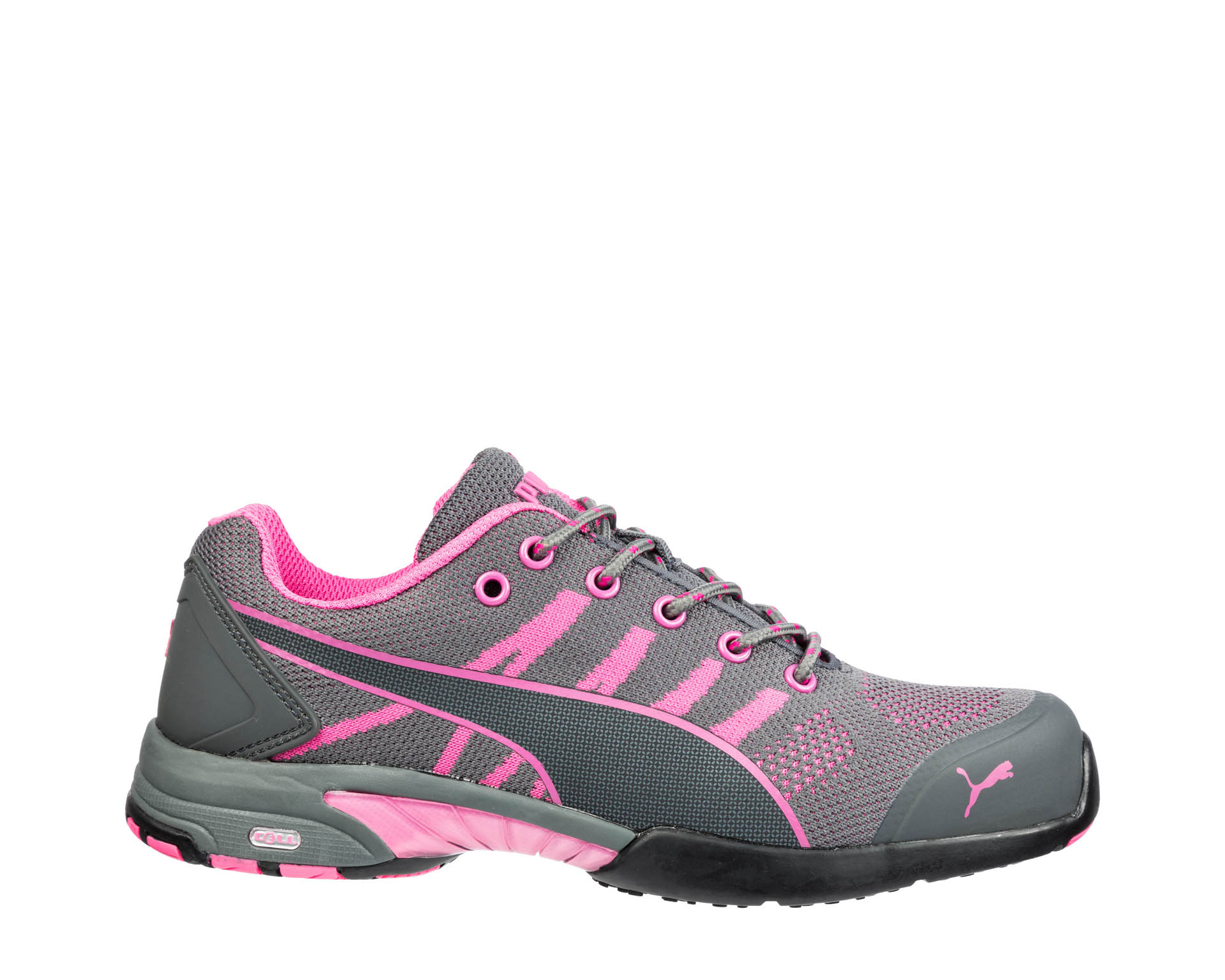 Enterprise Safety Puma Womens Celerity Knit Pink Safety Trainer Low - Workwear