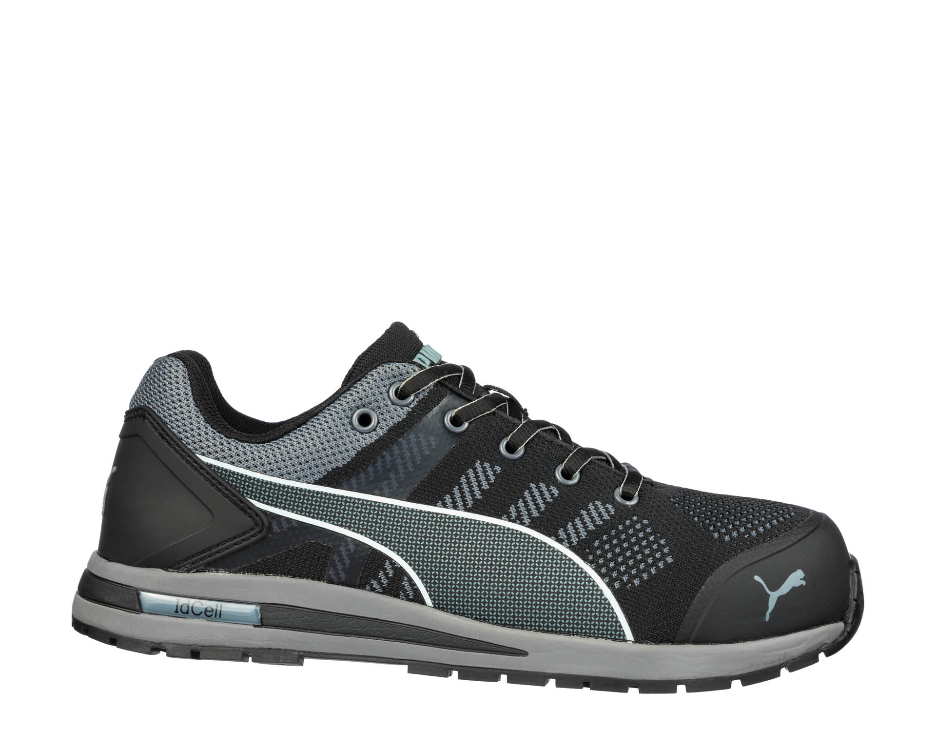 Puma Safety Elevate Knit ESD Metal Free Black Low Safety Trainer