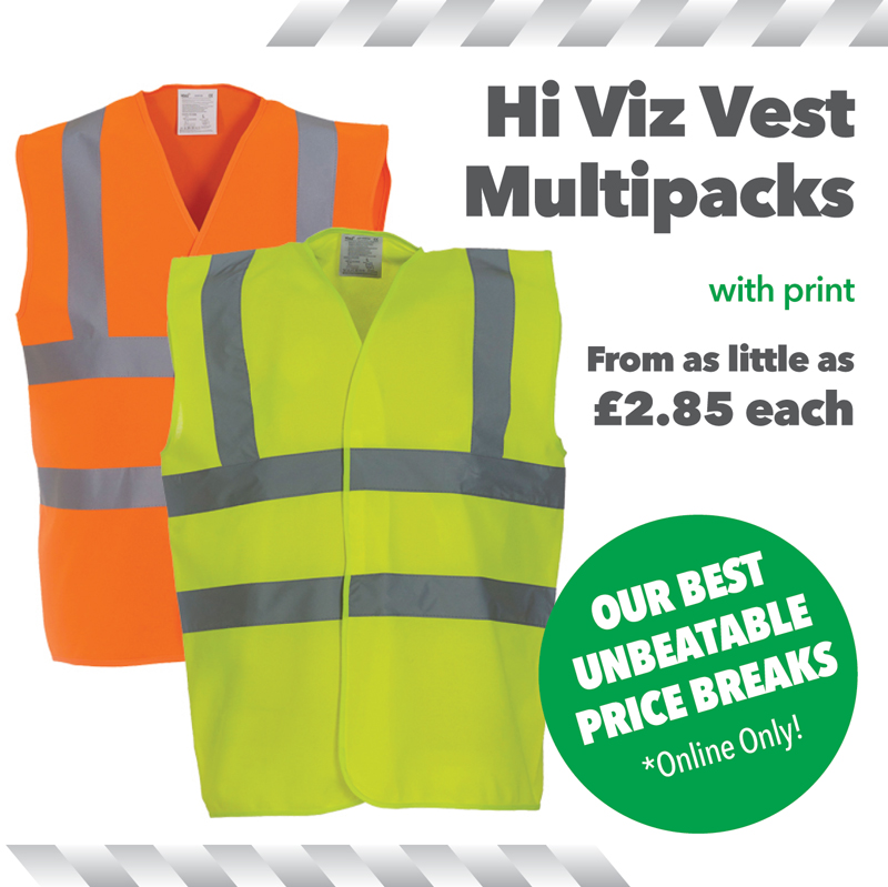 ONLINE ONLY! - Hi Viz Vest Multipacks