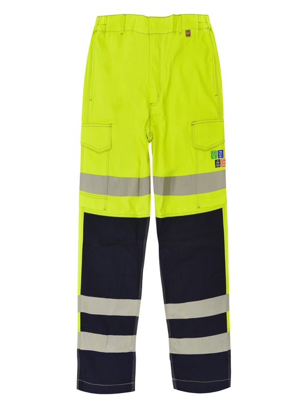 SILICON: Inherent FR ARC Hi Viz Combat Trouser Two Tone With FR Tapes