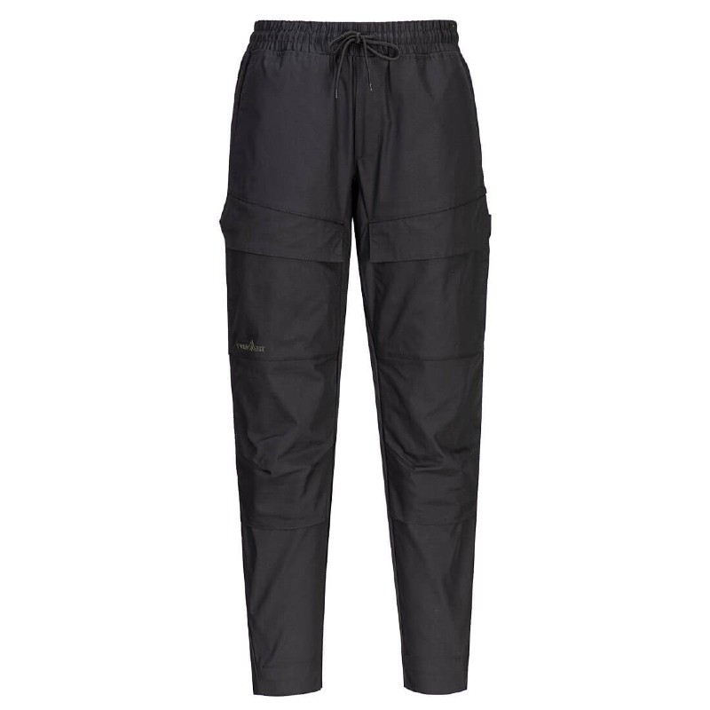 KX345 Black Drawstring Combat Trousers