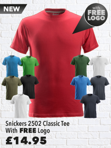 Snickers 2502 Classic Tee with FREE logo